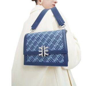 Blue JW PEI Fei Mini Flap Crossbody Bag